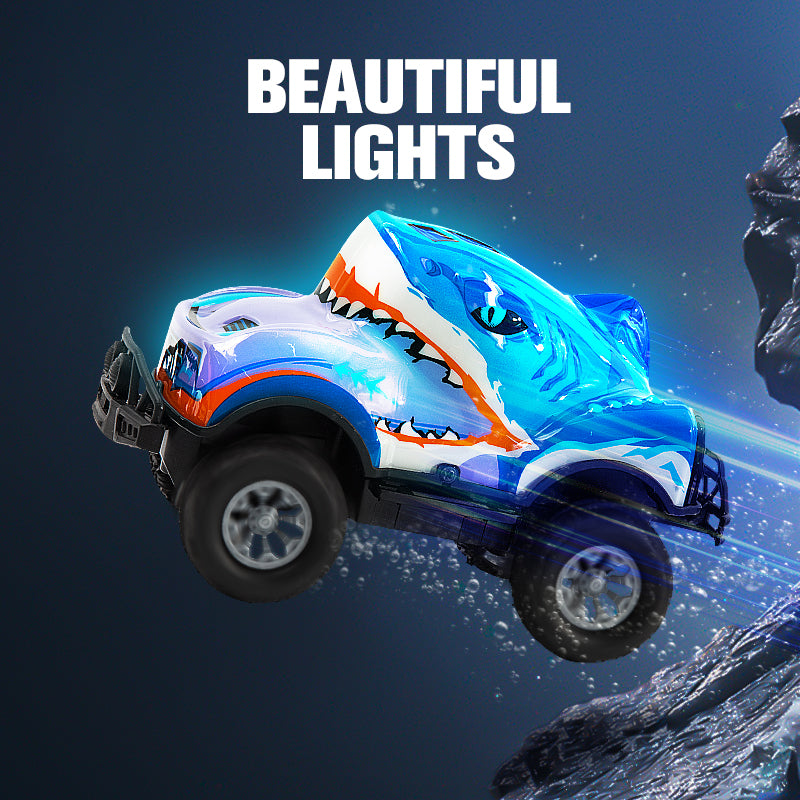 Remote Control Drift Car, Off - Road High Speed Racing RC Toy With Shark Shape and Light
