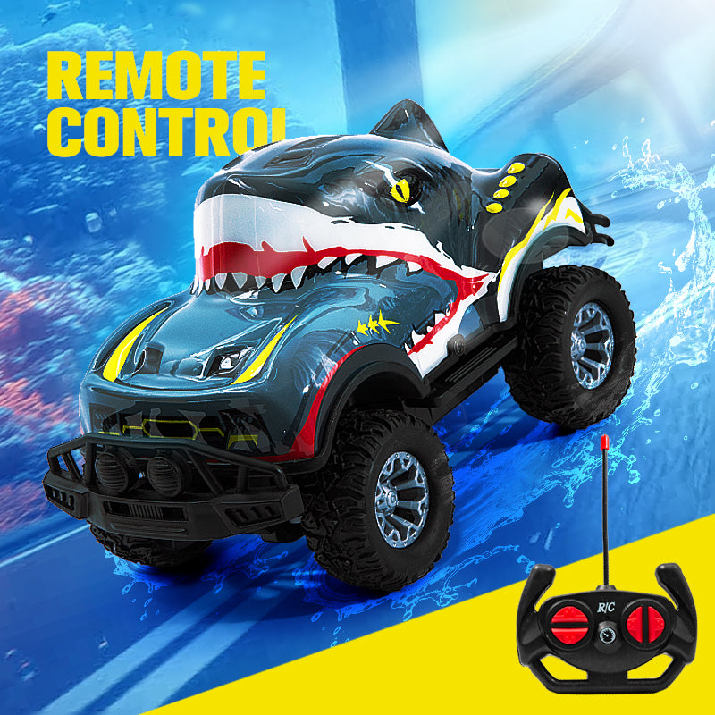Remote Control Drift Car, Off - Road High Speed Racing RC Toy With Shark Shape and Light
