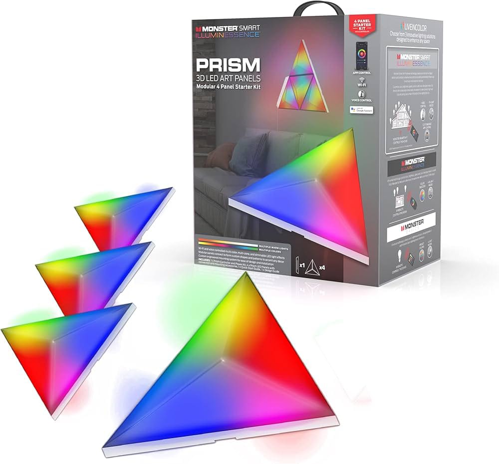 Monster Smart Prism 3D LED Art Panels