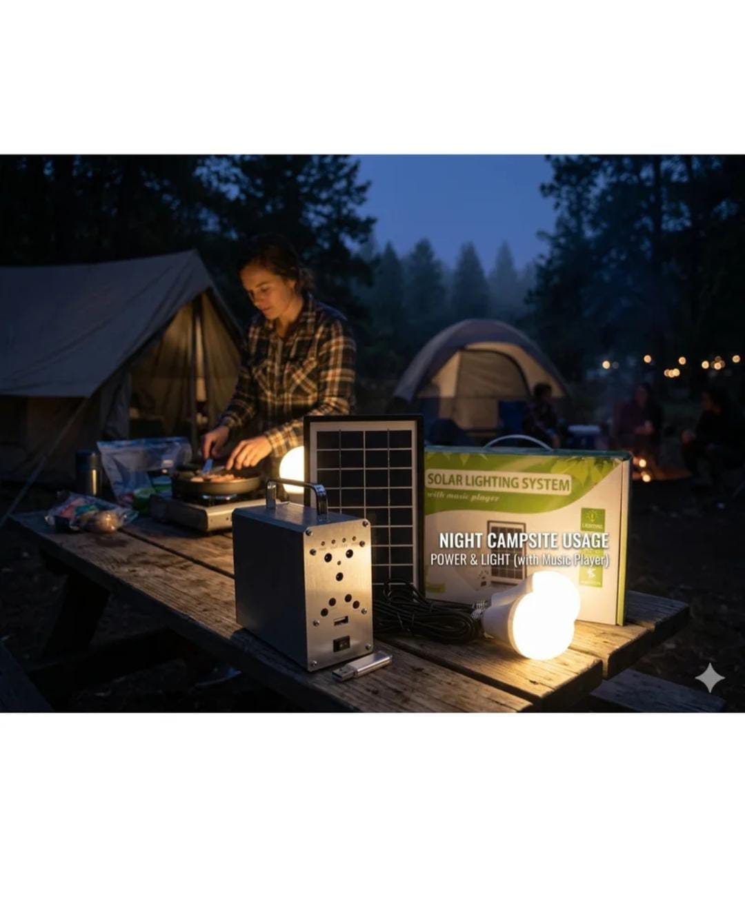 Solar Lighting System with Music Player