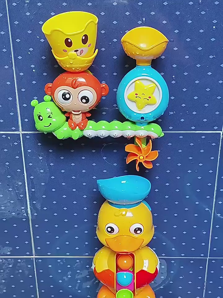 Spinning Gear Monkey Bath Toy – Suction Cup Water Toy, Ages 2+